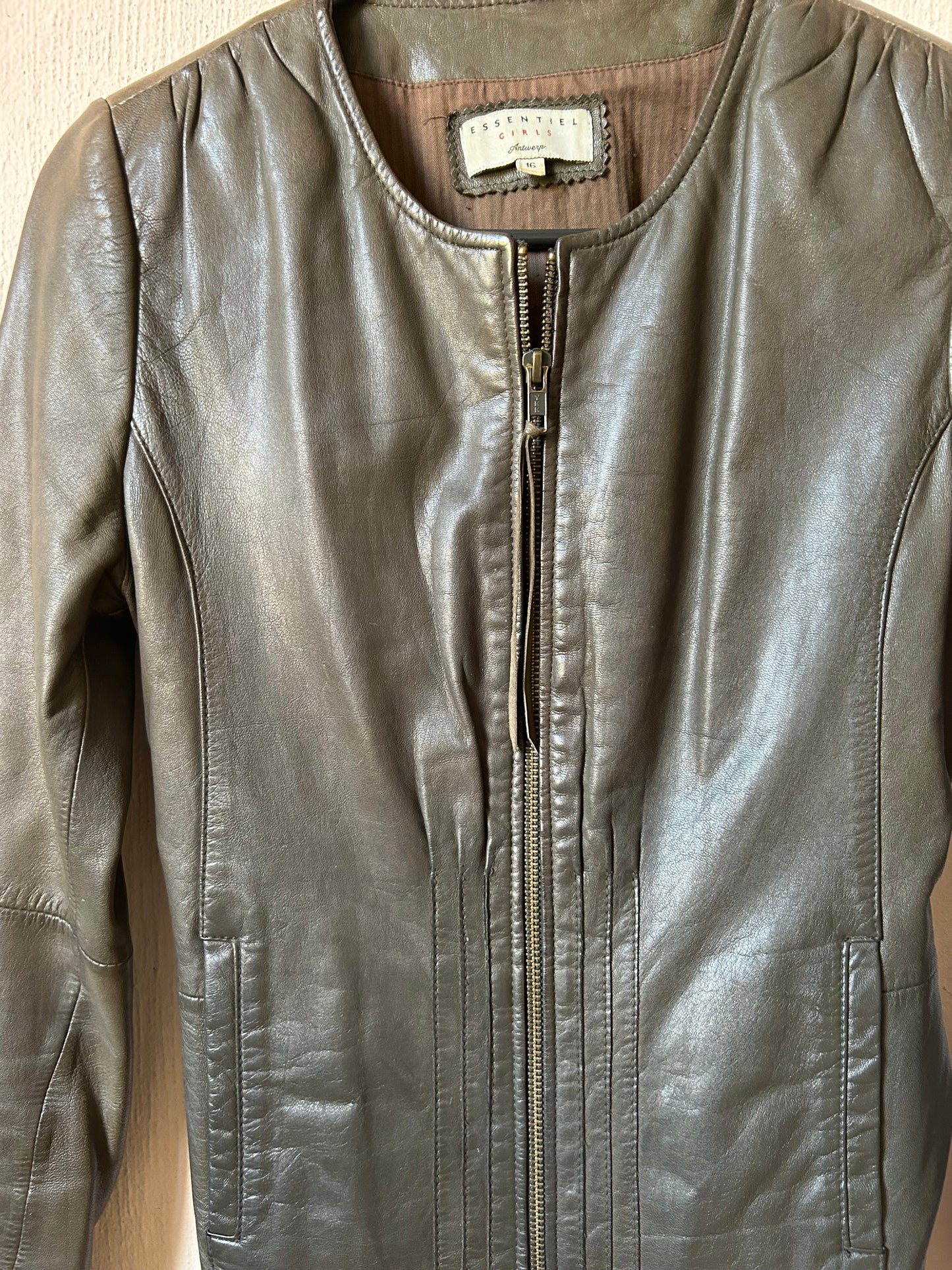 Essentiel Antwerp leather biker