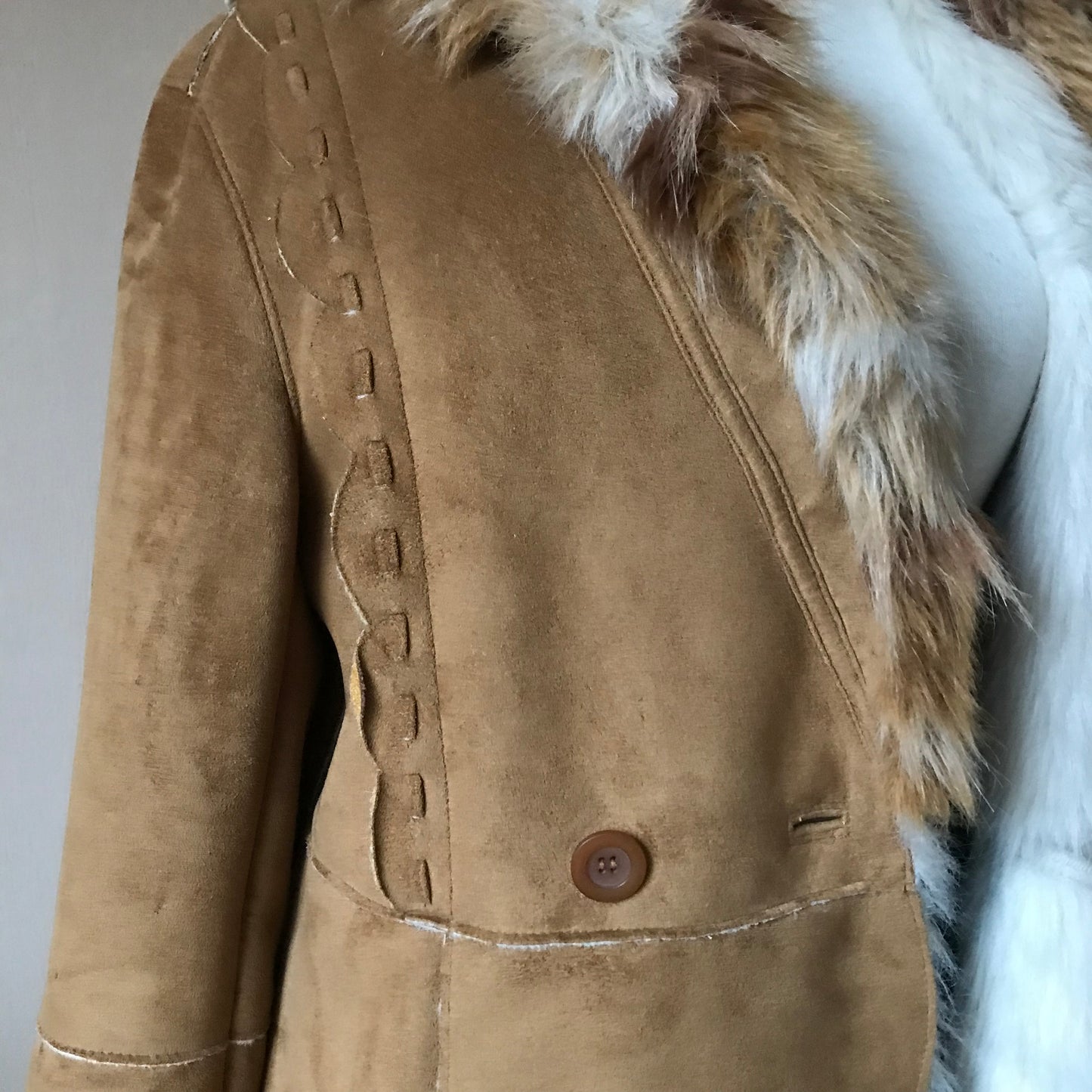 Balmain faux fur coat