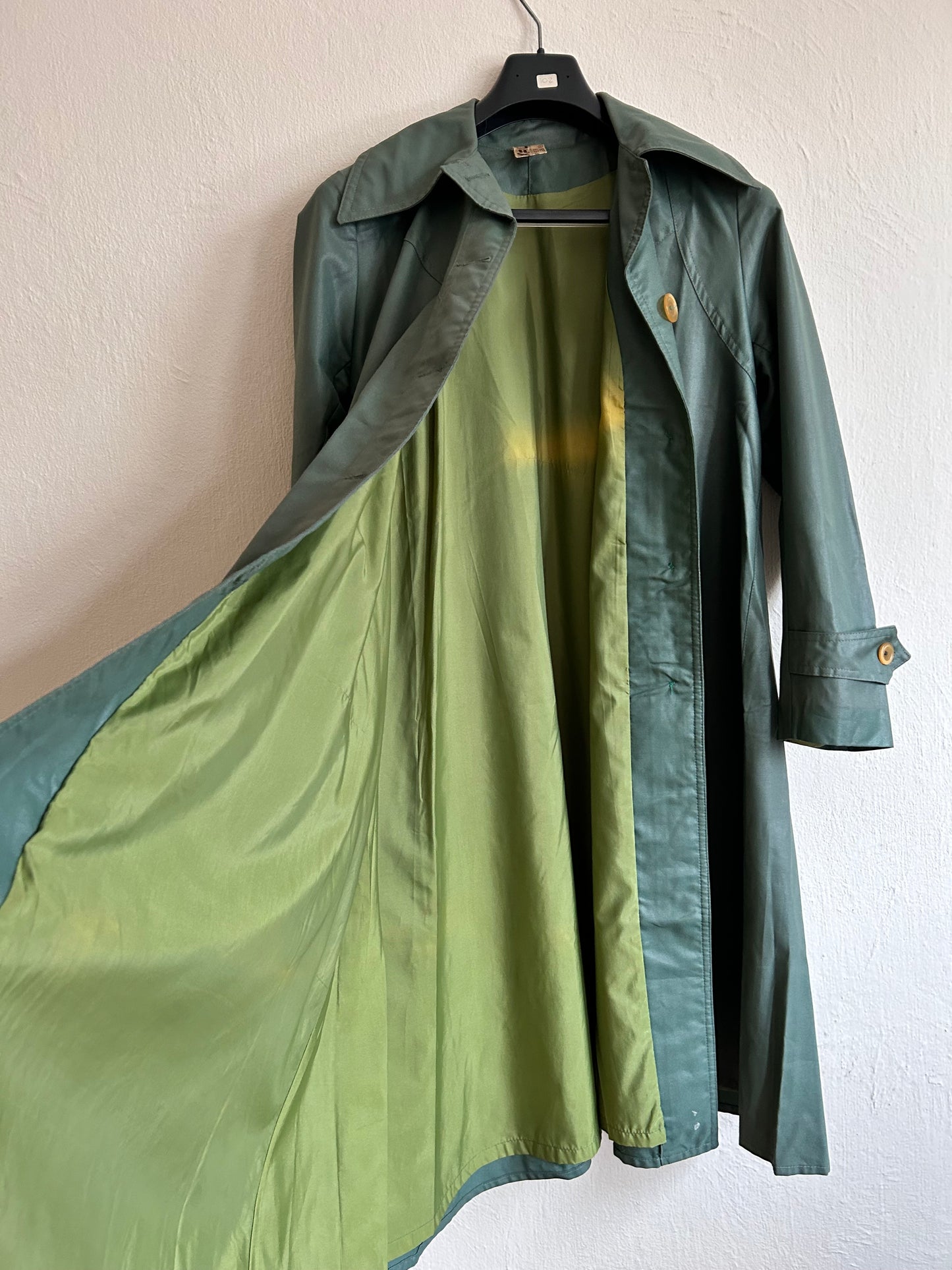 70s Vintage maxi trench-coat