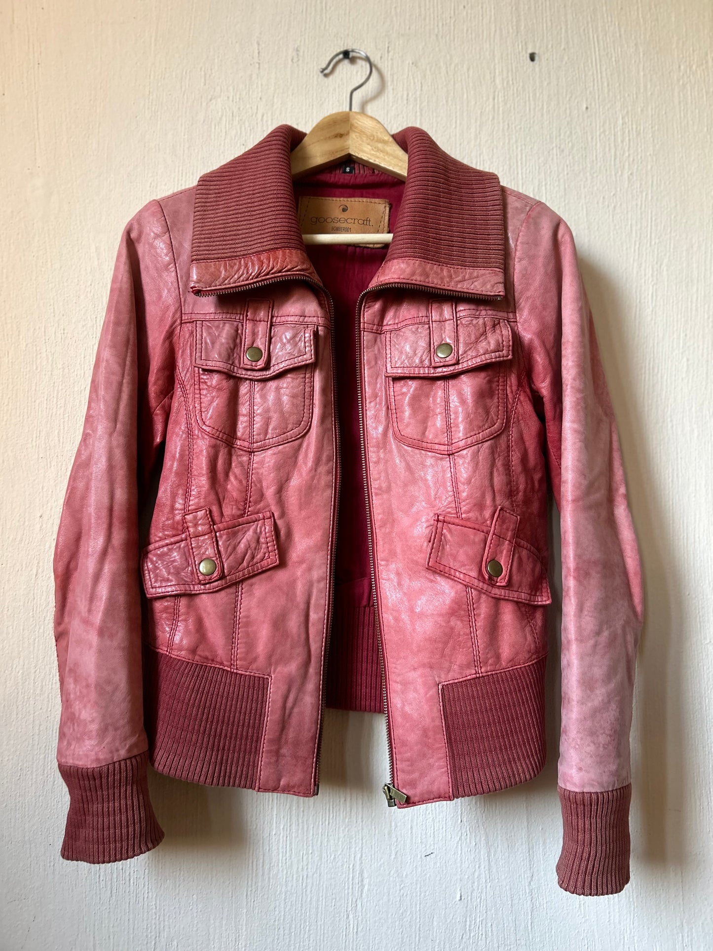 Goosecraft leather bomber