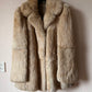 Fox fur vintage coat