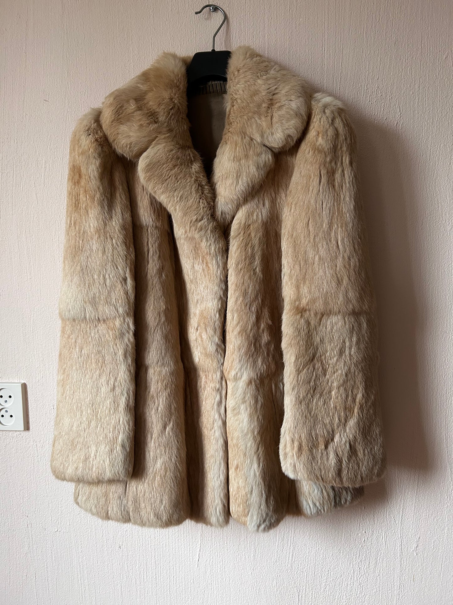 Fox fur vintage coat