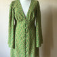 70s flared sleeve dress