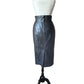 80s Maxi leather skirt (M/L)