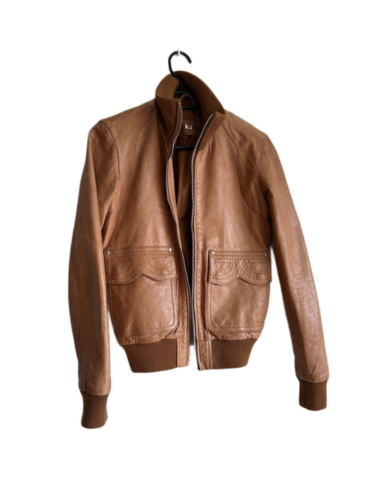 70s vintage leather bomber