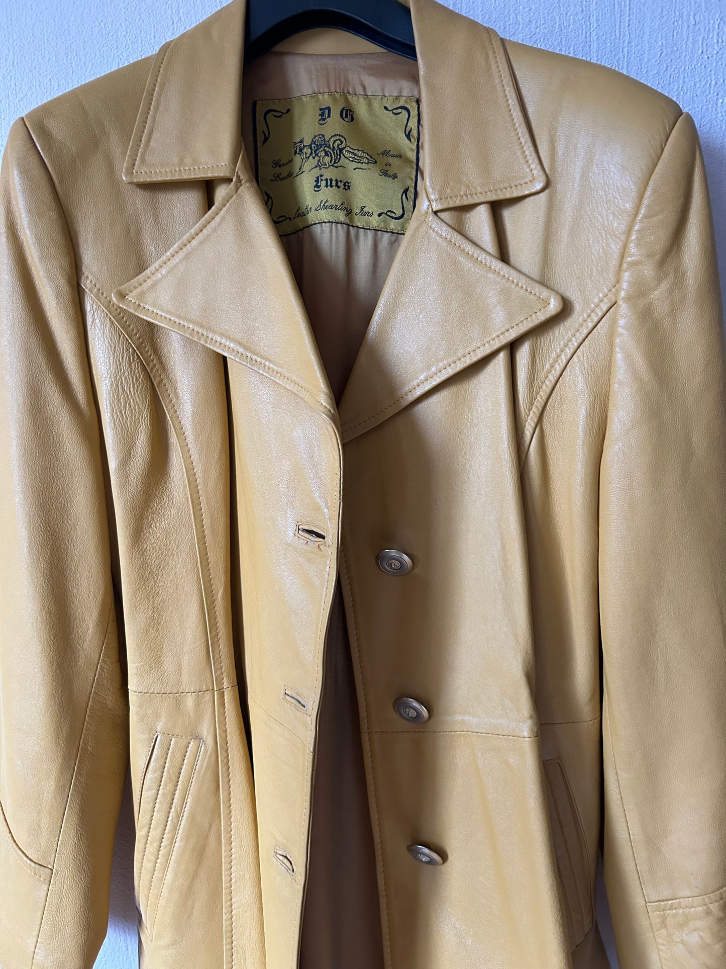 Vintage leather trenchcoat