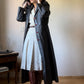 Vintage maxi leather coat