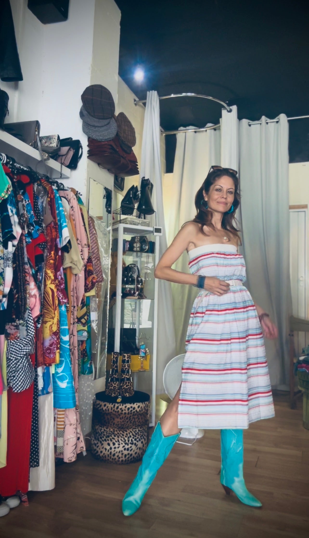 Vintage strapless dress