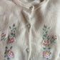 Embroidered wool cardigan