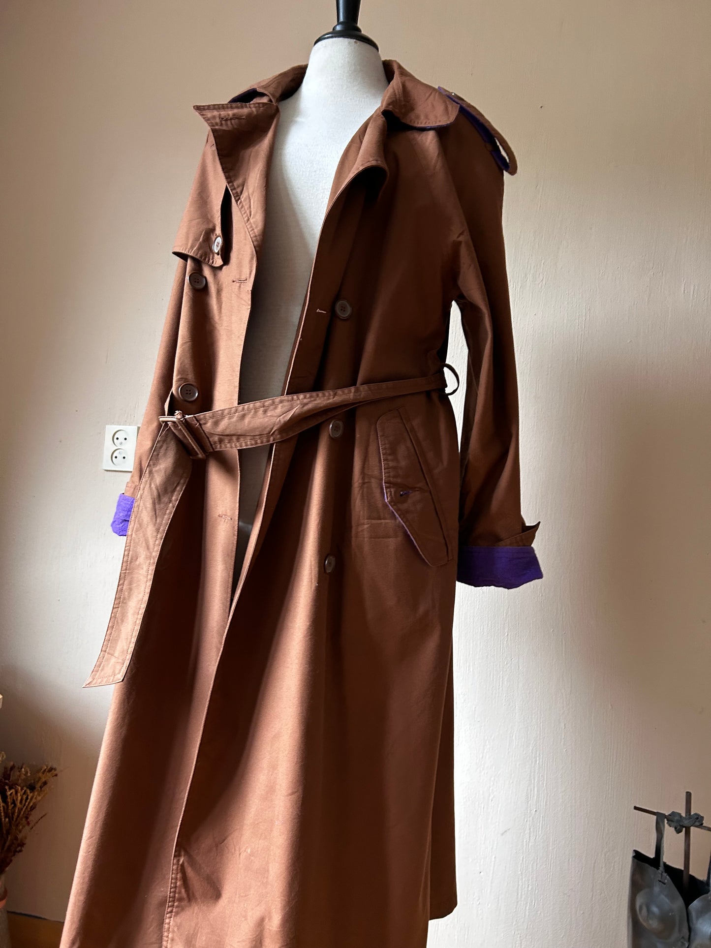 90s vintage oversized trench coat (M/L)