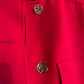 Vintage Red Wool Statement Coat – Milano (M/42)