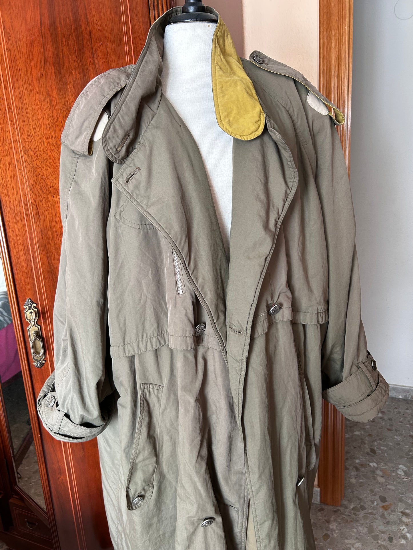 Vintage maxi trench coat