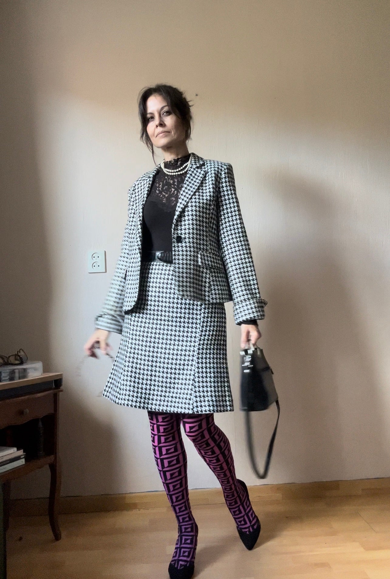 Houndstooth tailleur