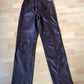 Vintage bordeaux leather pants