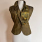 Single button vintage vest