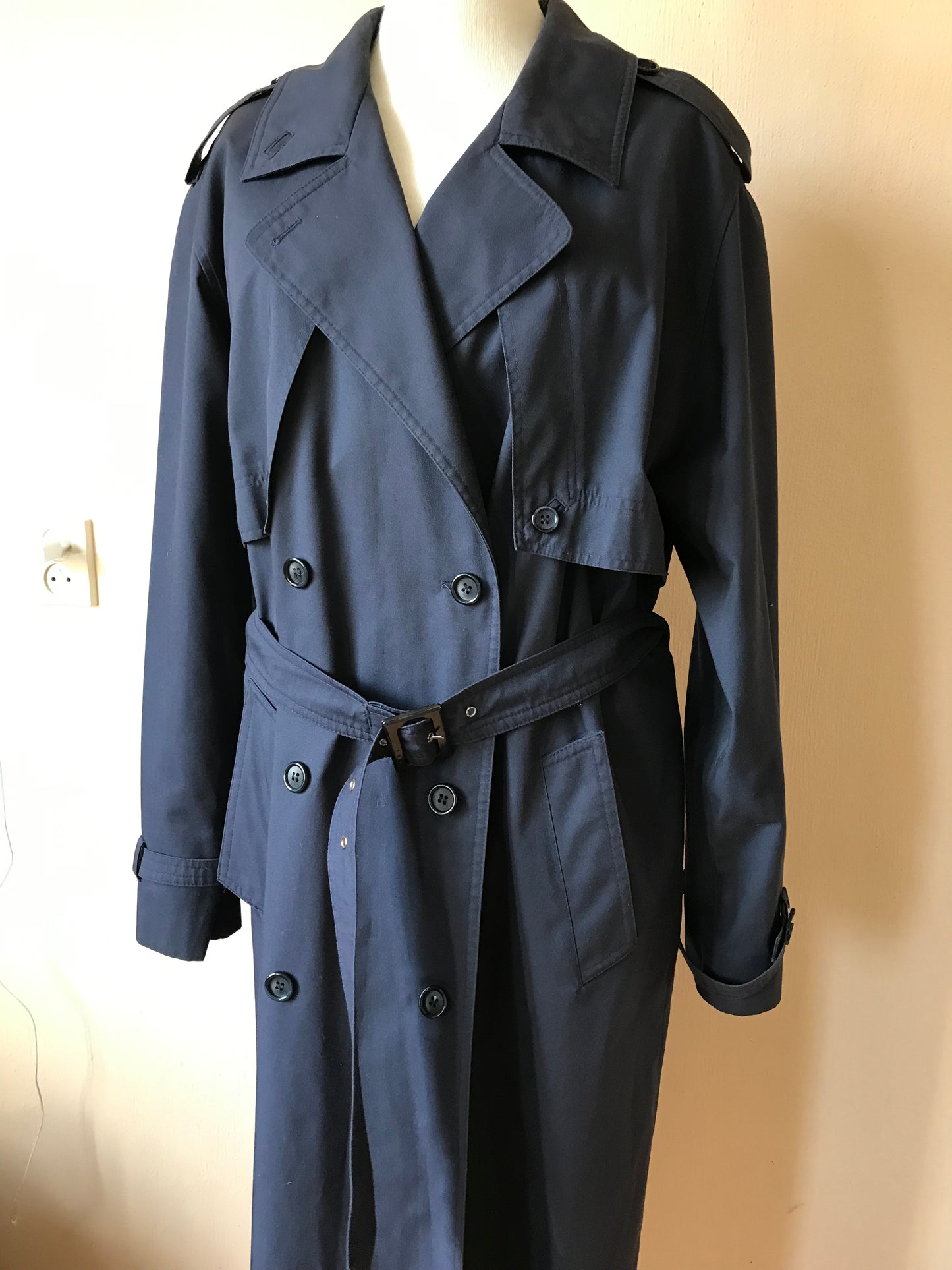 Vintage belted trench coat