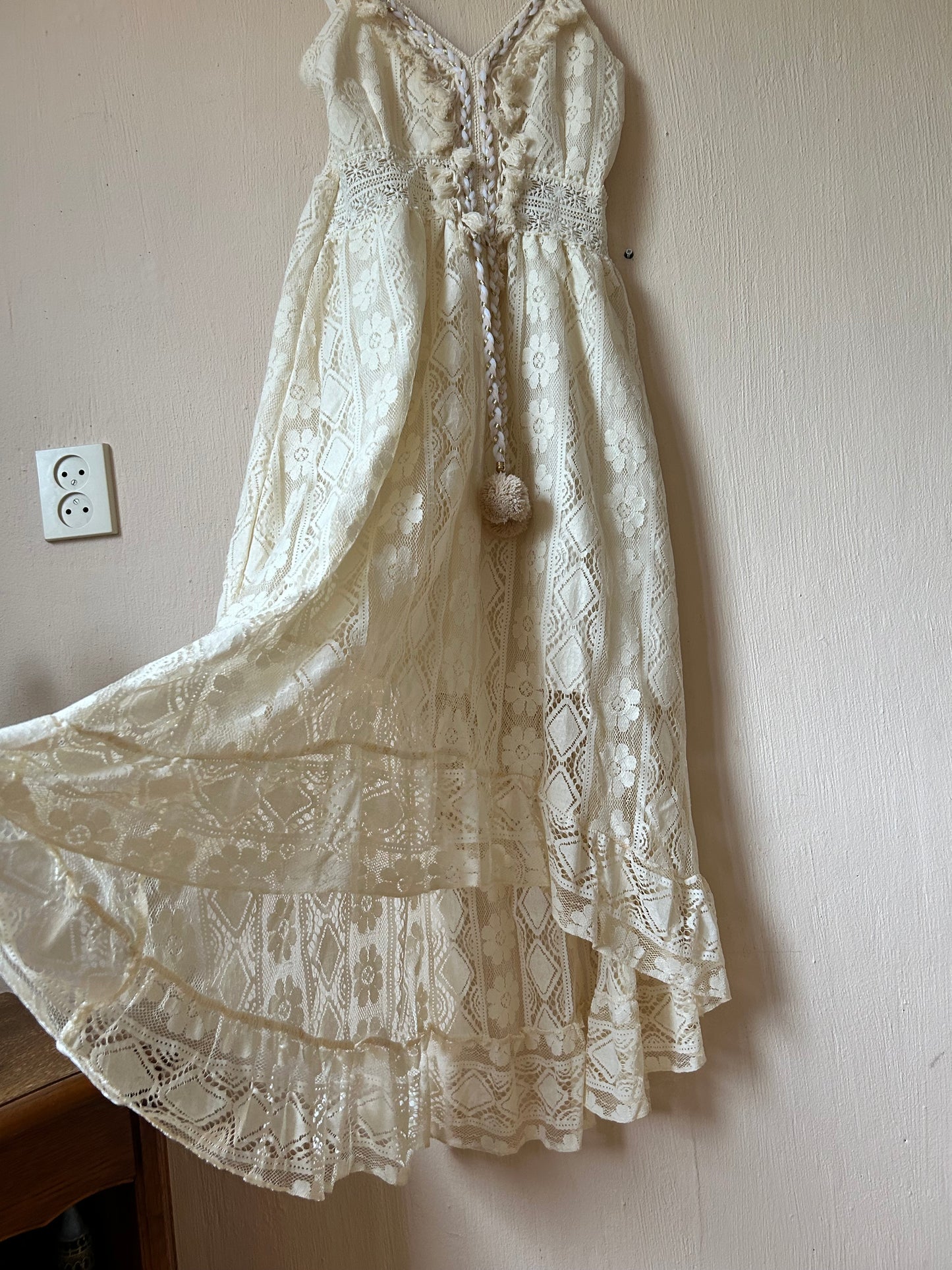 Full lace boho dress