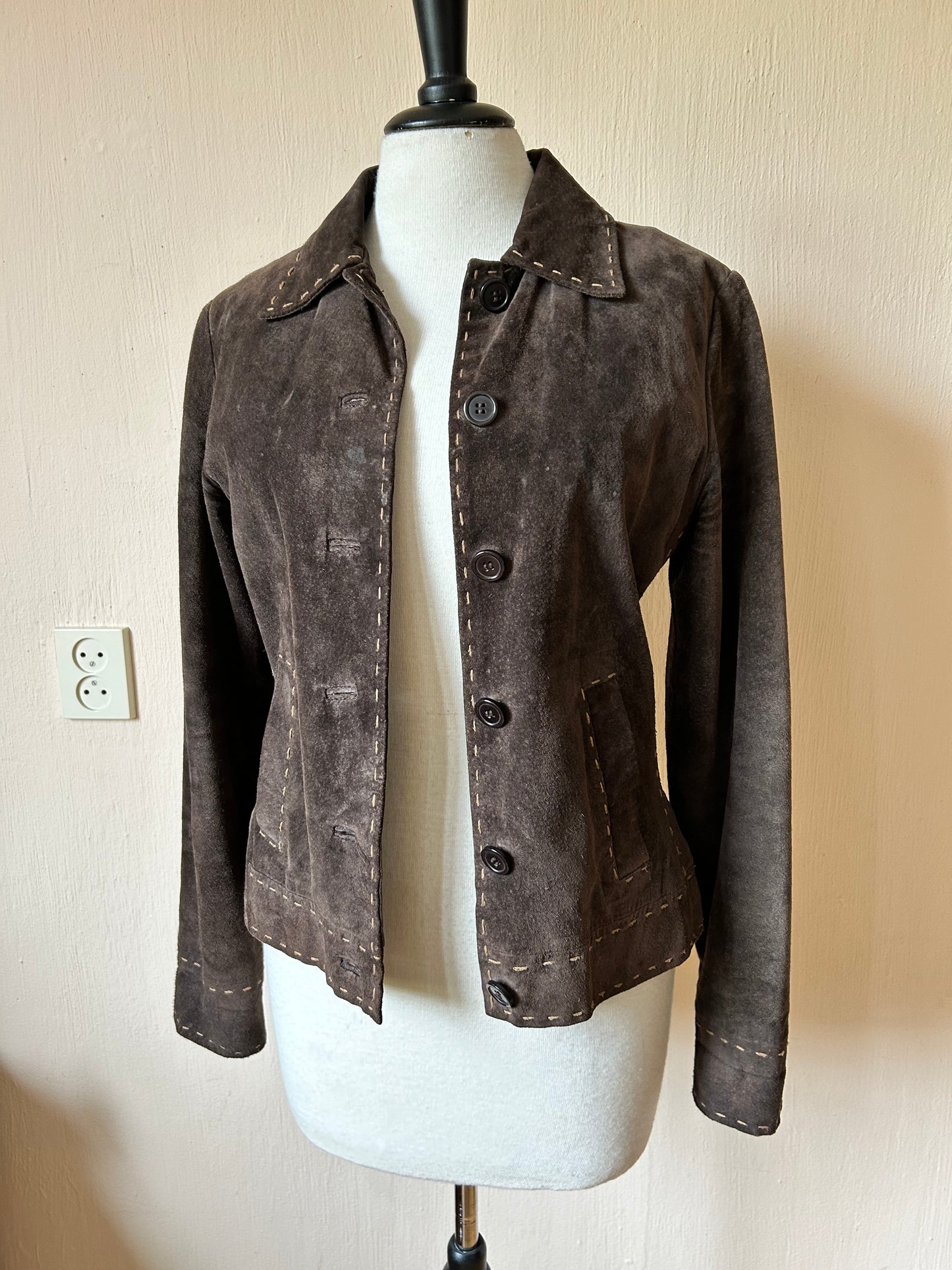 Vintage brown suede jacket