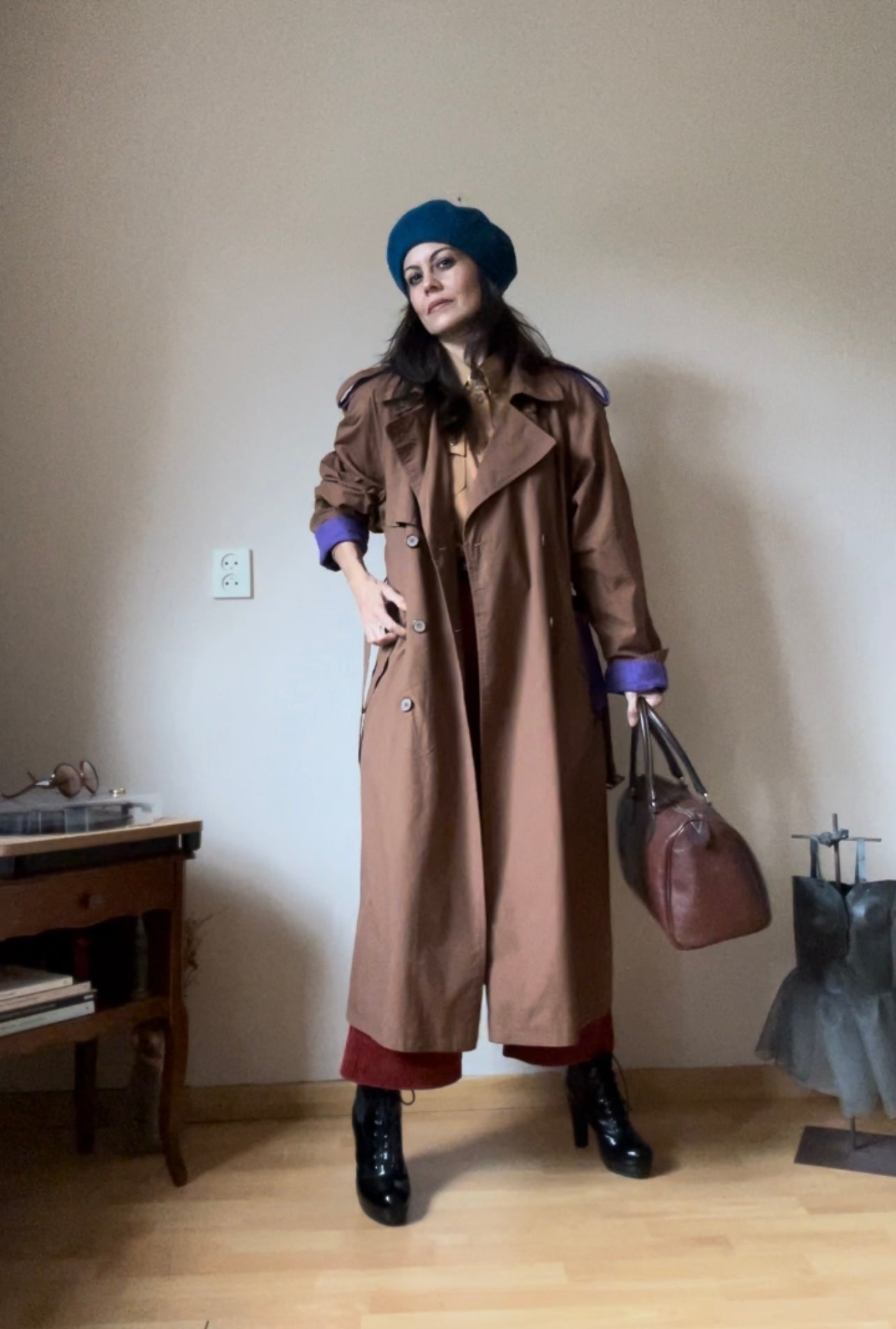 90s vintage oversized trench coat (M/L)