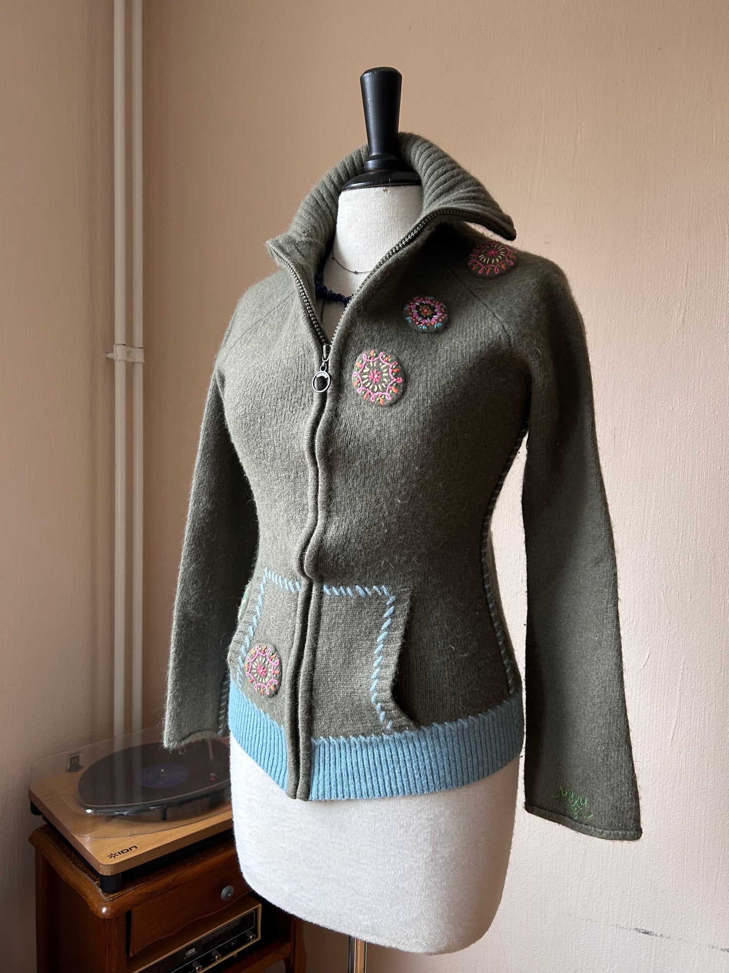 Y2k angora blend roxy cardigan