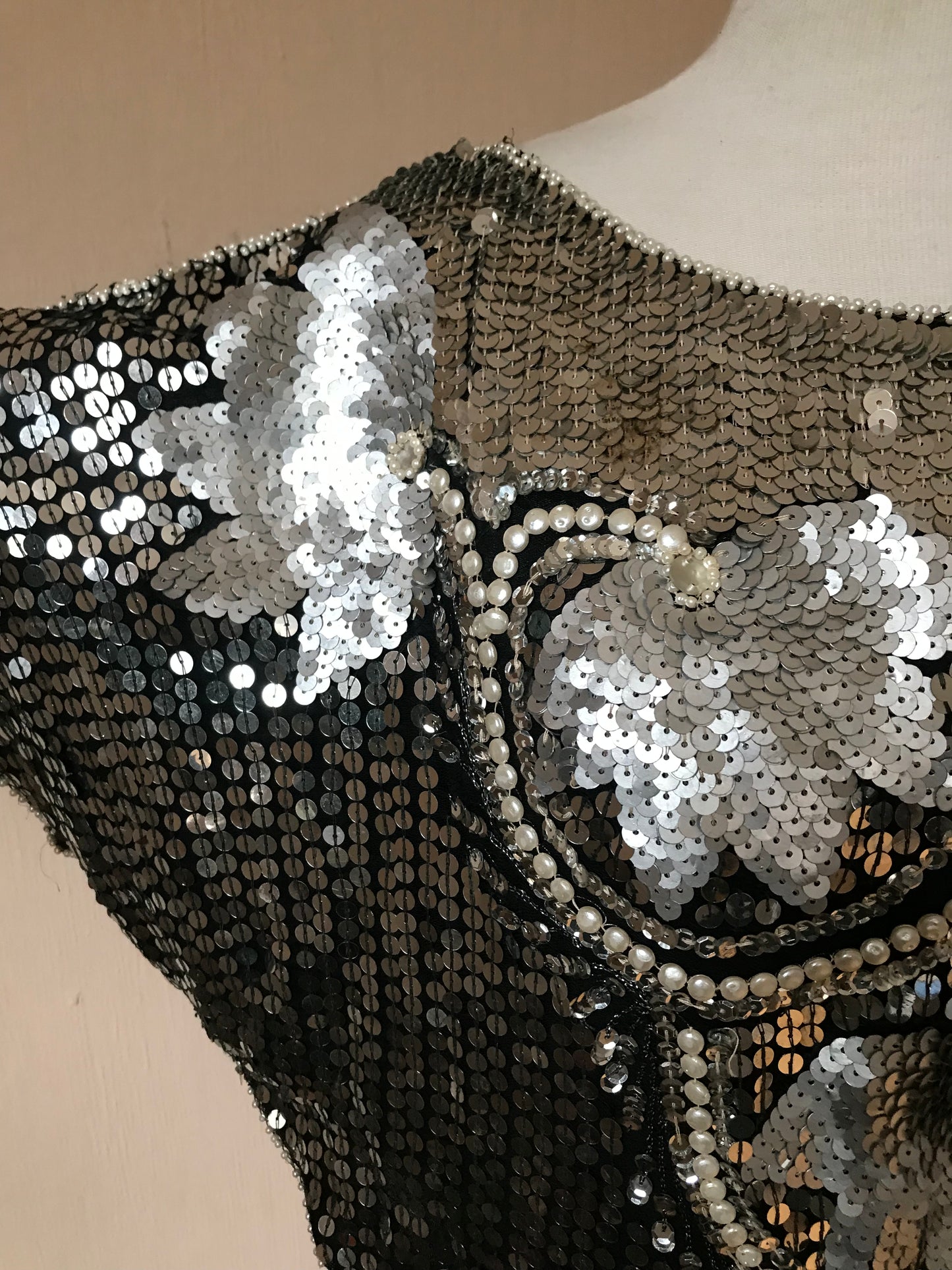 Full sequin butterfly top