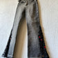 Vintage sequin flared jeans