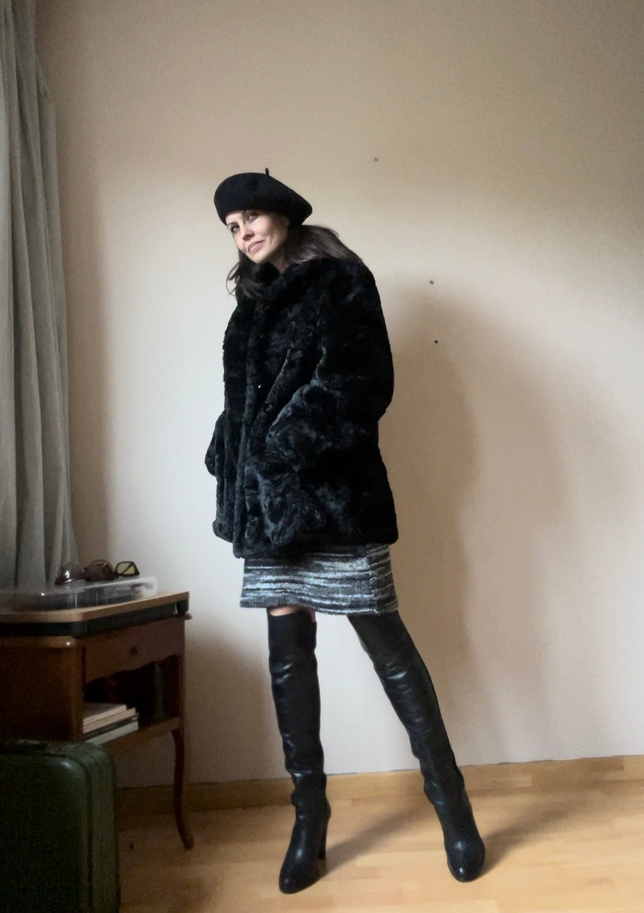 Vintage faux fur coat