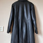 Vintage black leather coat