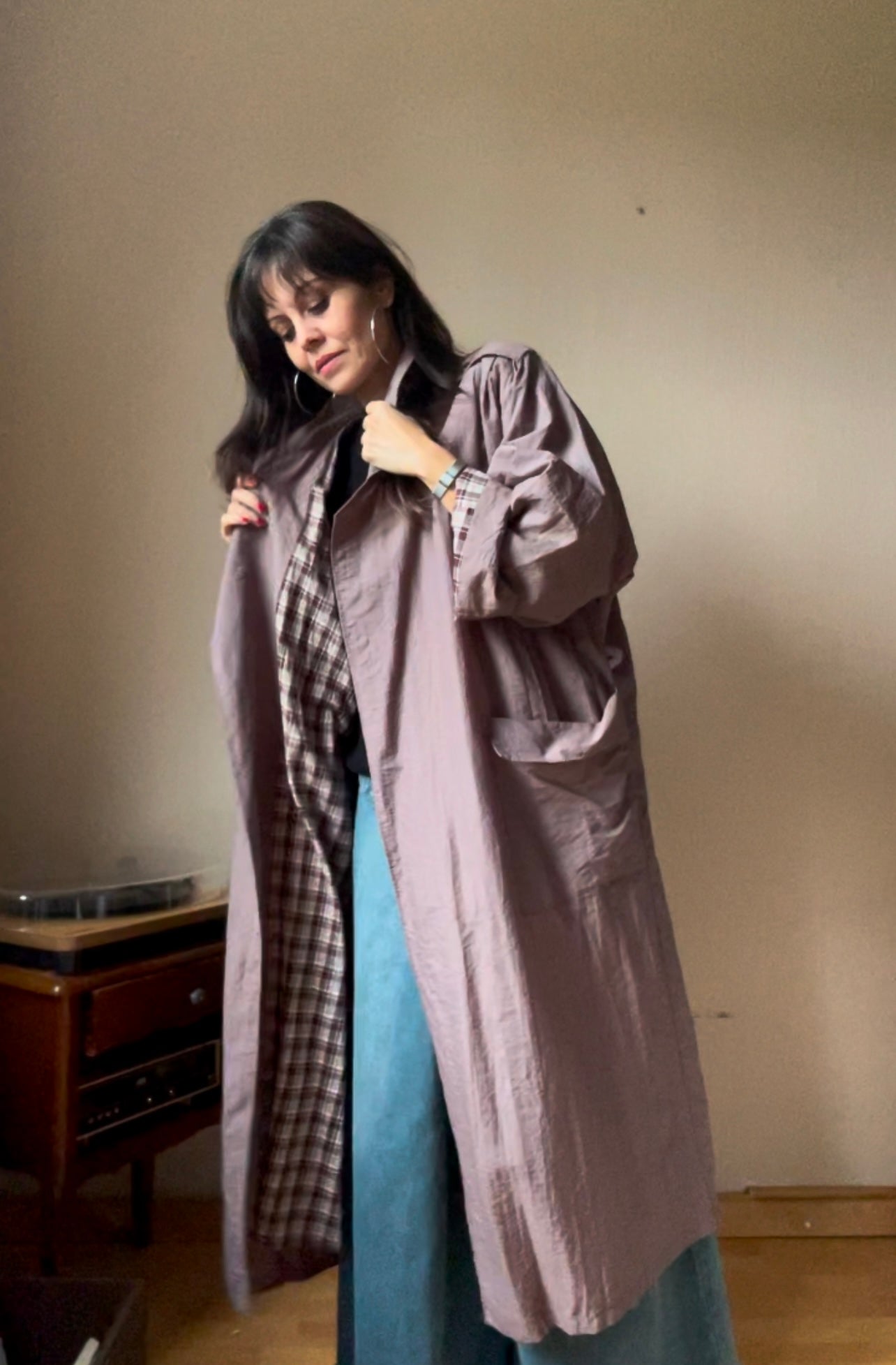 90s vintage oversized trench