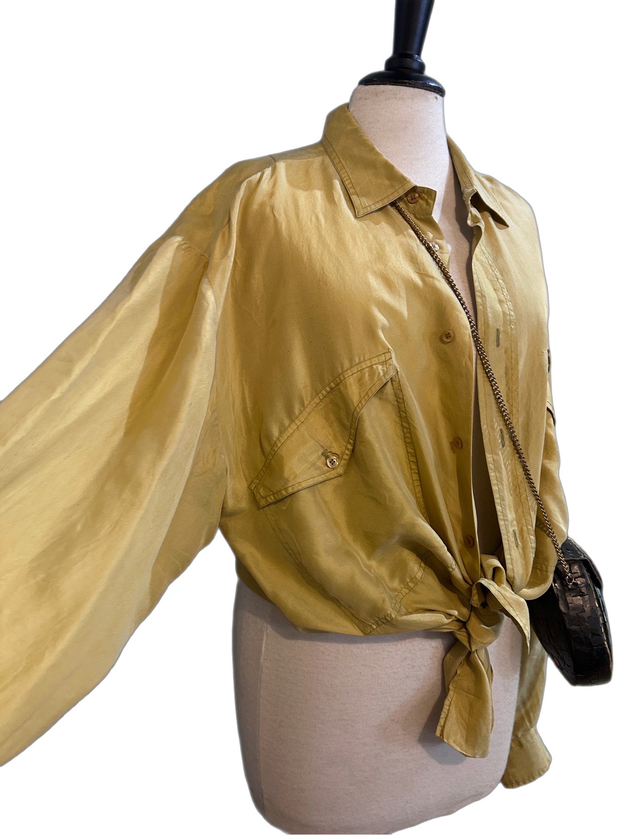 Vintage Silk Shirt L/XL
