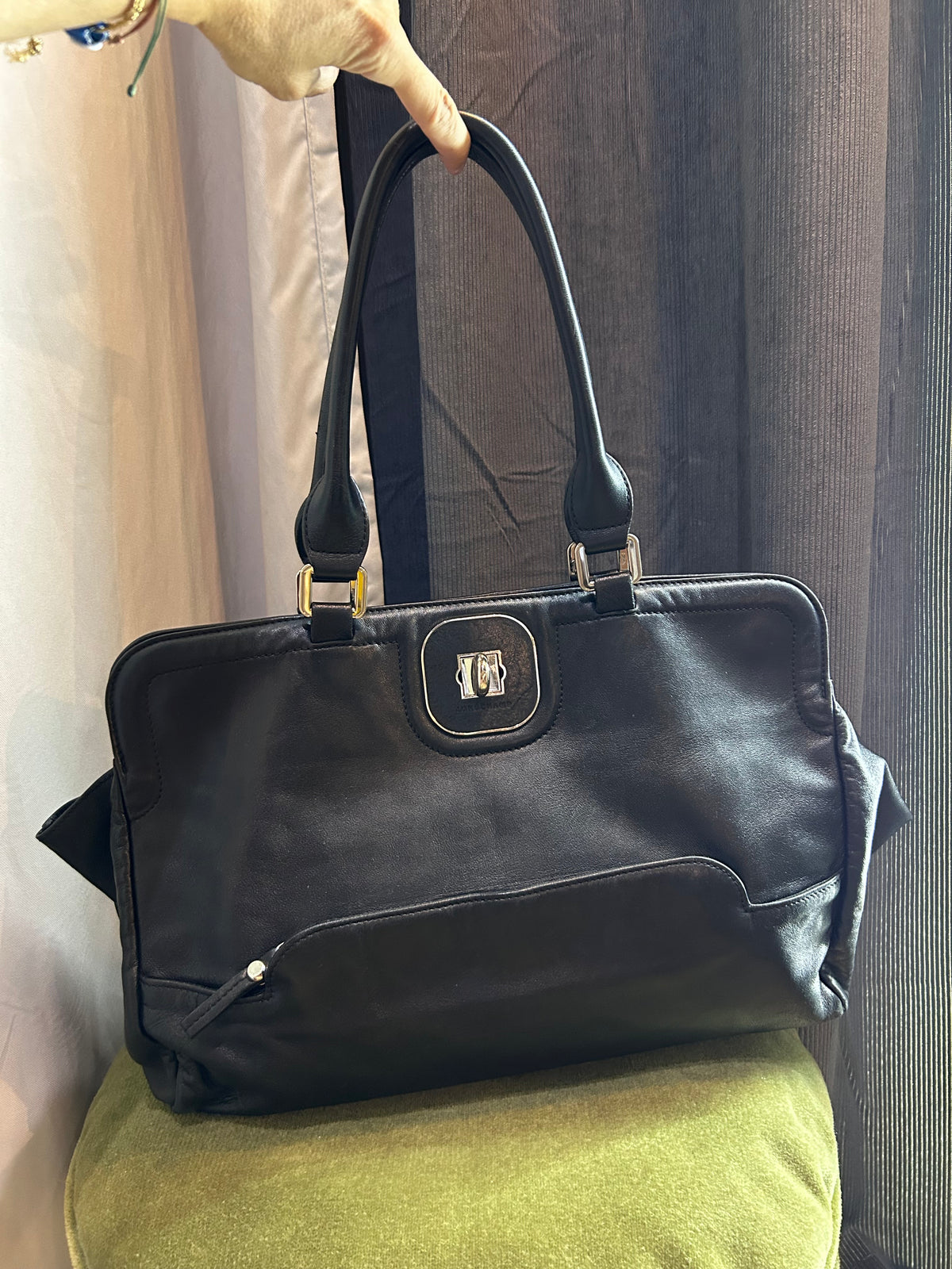 Longchamp Gatsby lamb leather handbag