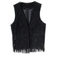 Suede festival vest