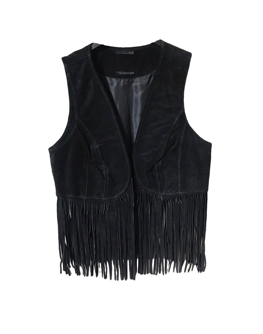 Suede festival vest