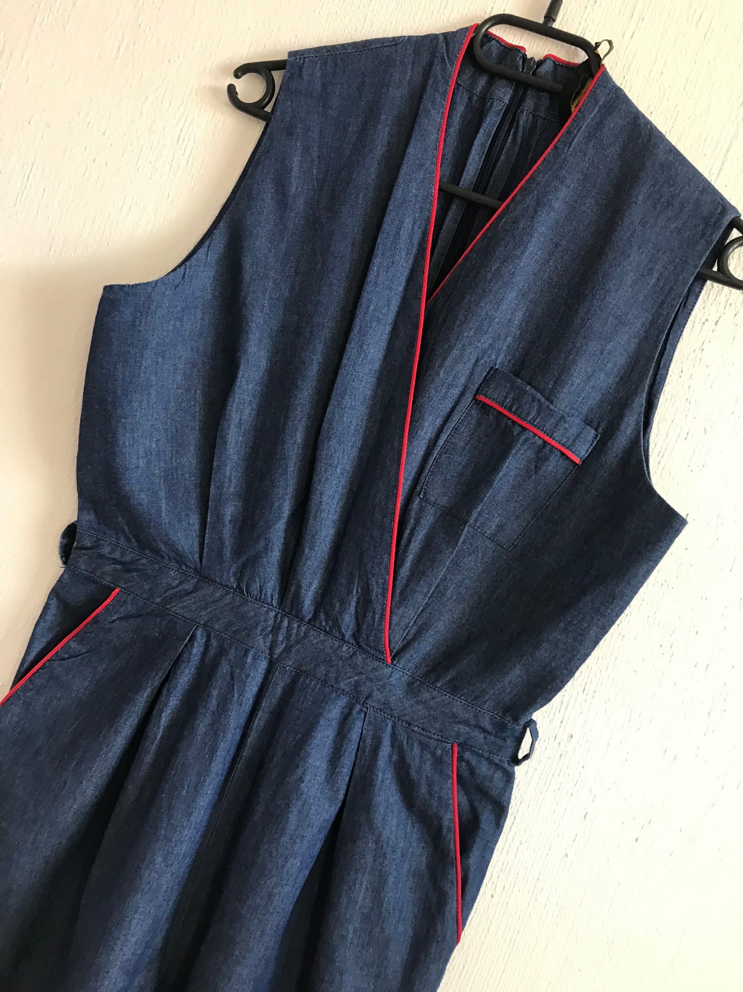 Summer denim jumpsuit