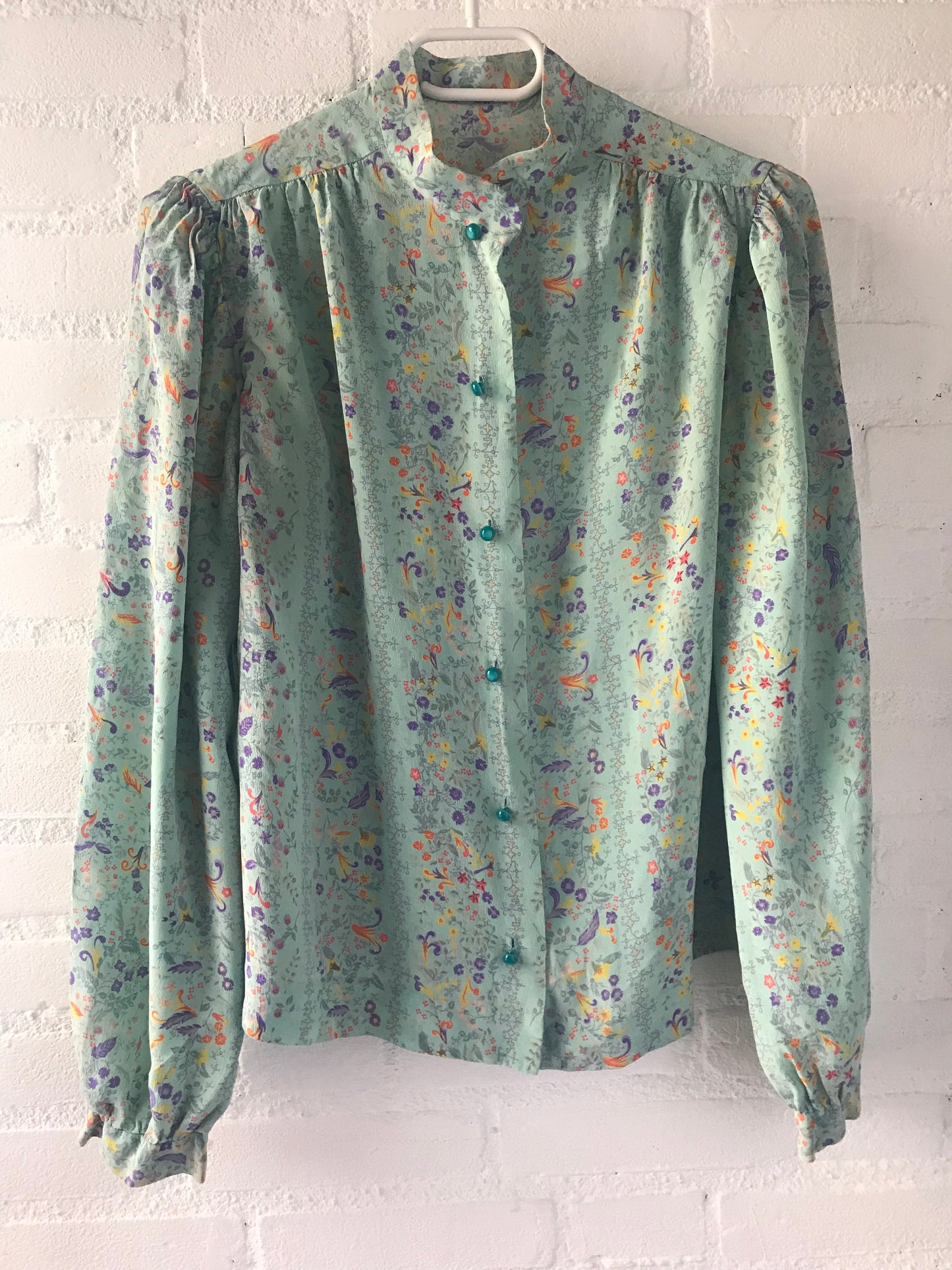 High neck vintage blouse