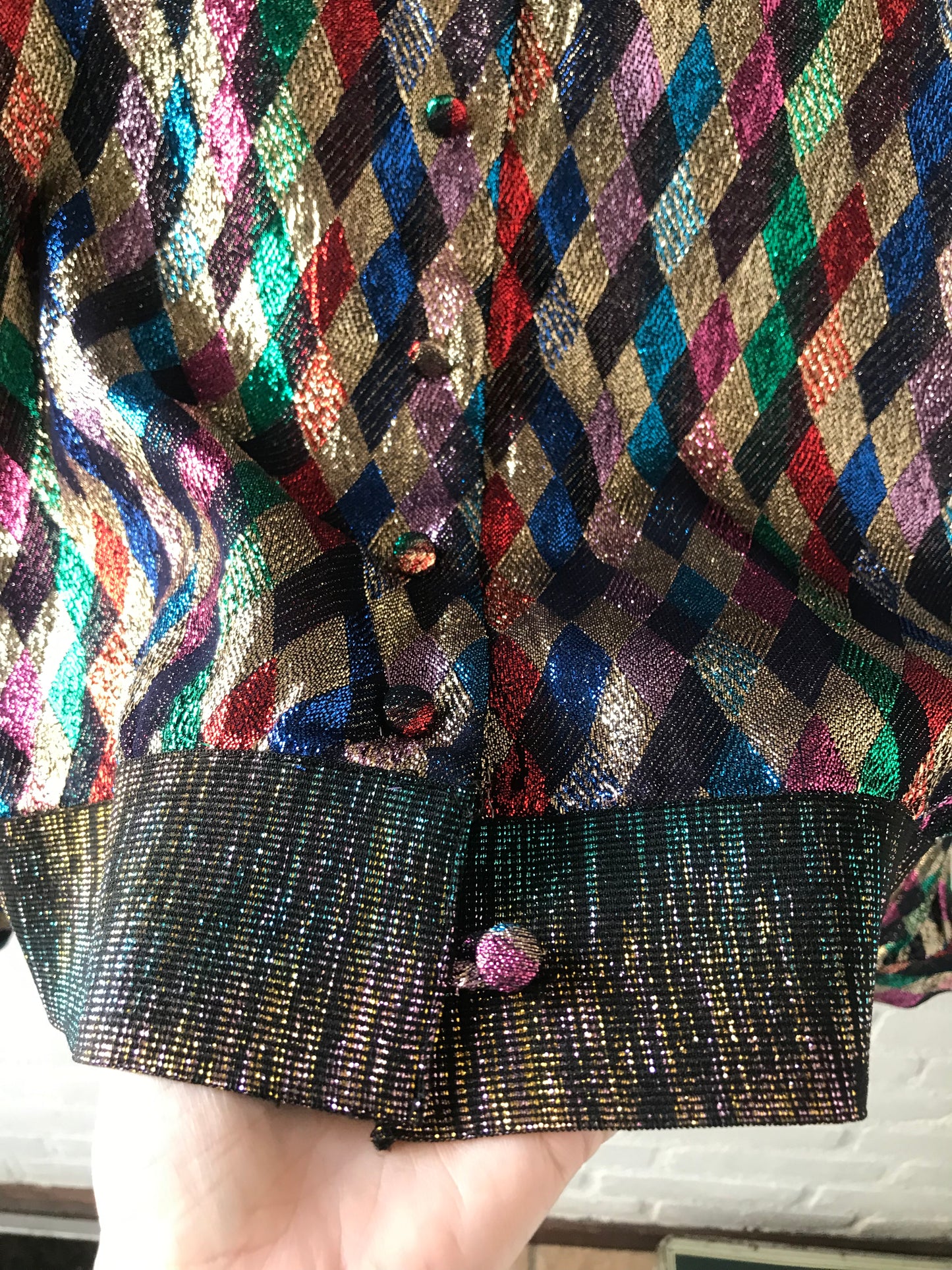 Vintage metallic Sequin bomber