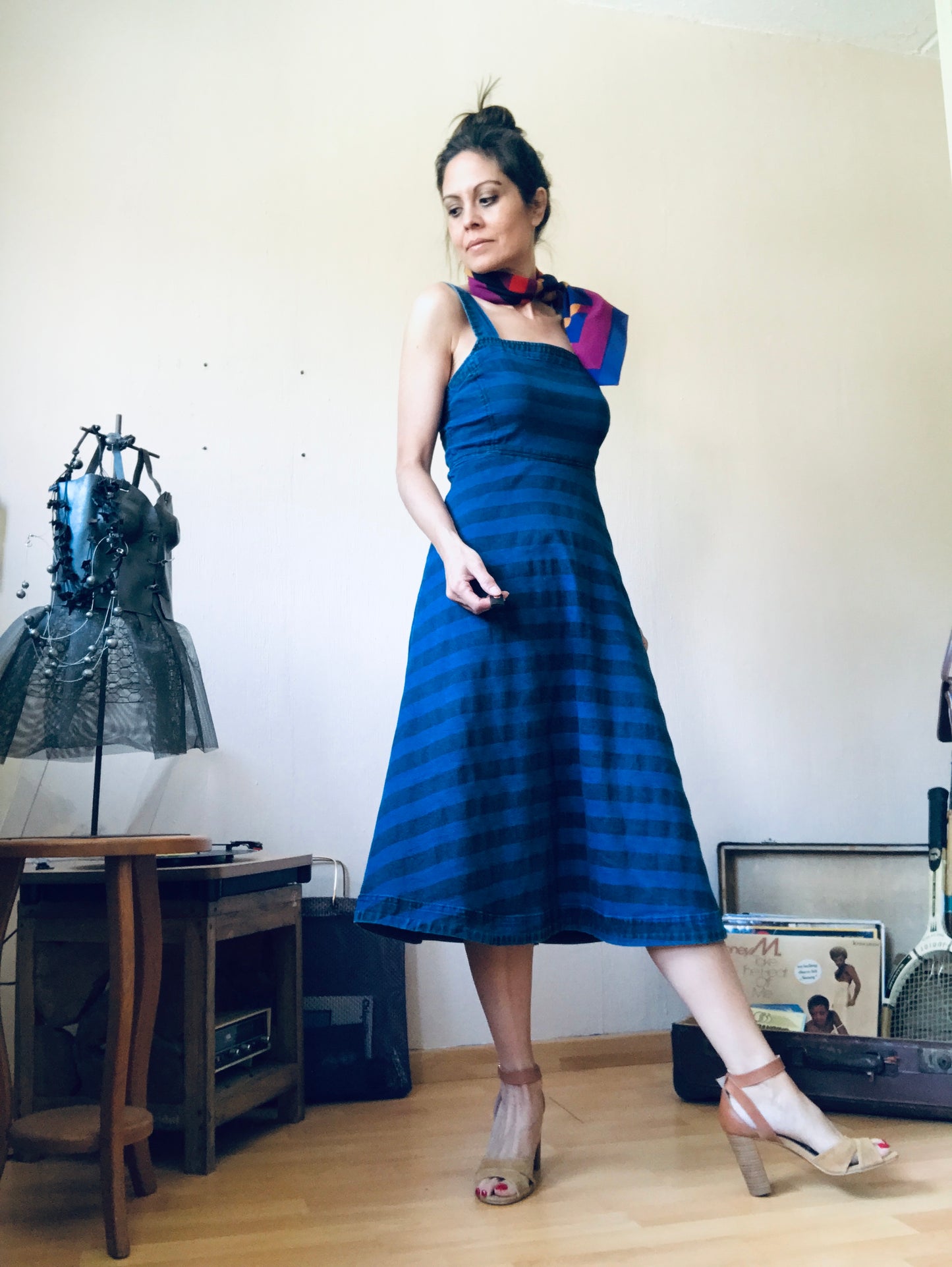 Vintage denim dress