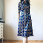 Belted midi dress 70s