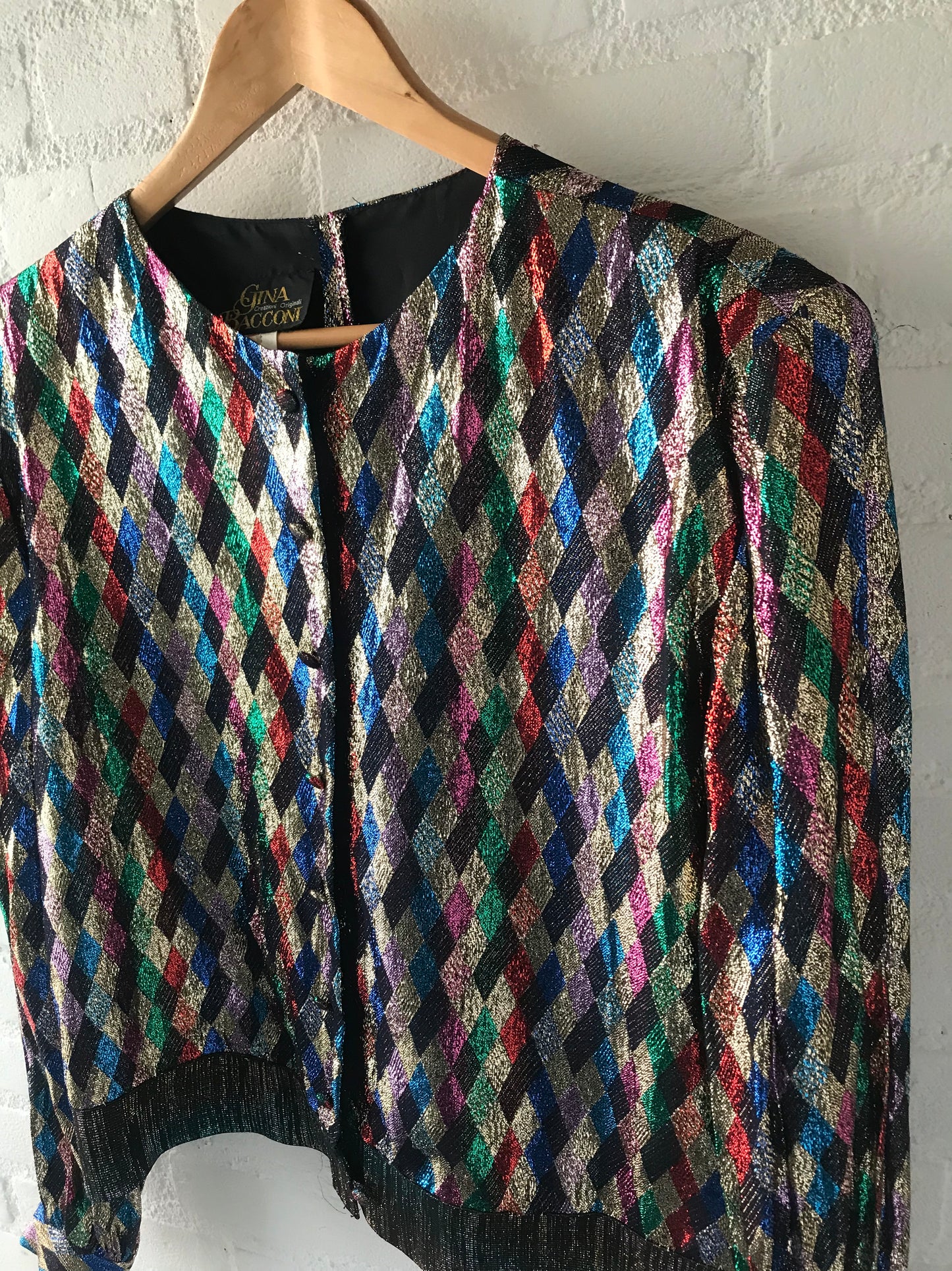 Vintage metallic Sequin bomber