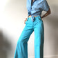 Wide leg flared pants S