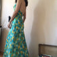 70s open back maxi dress