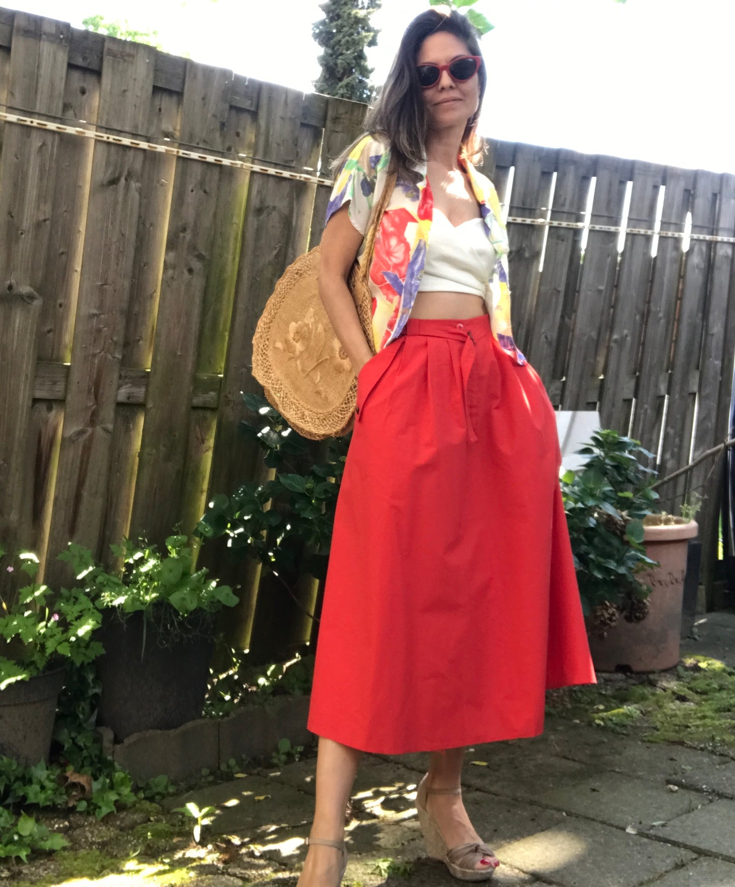 Vintage midi skirt