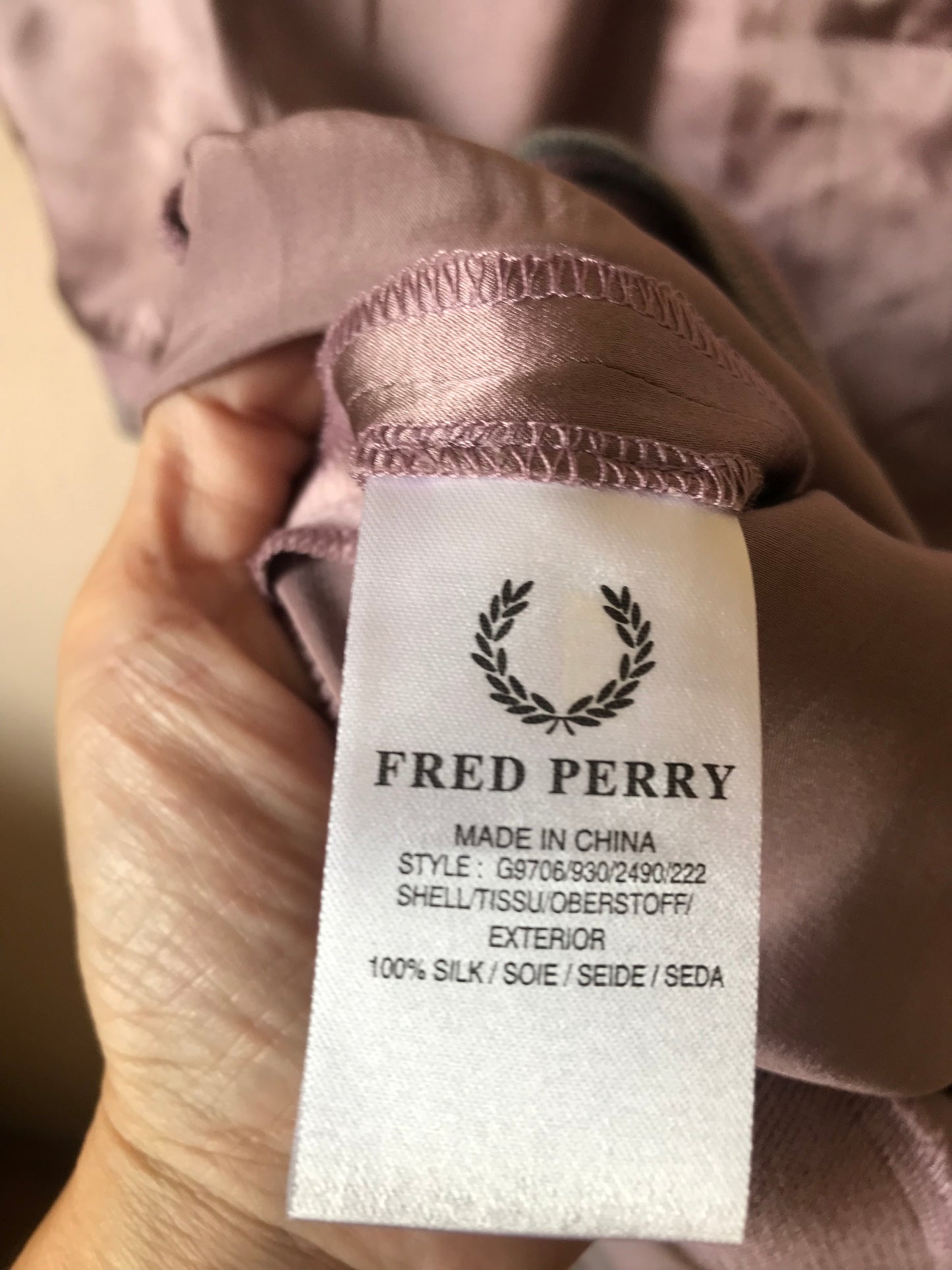 Fred Perry silk blouse