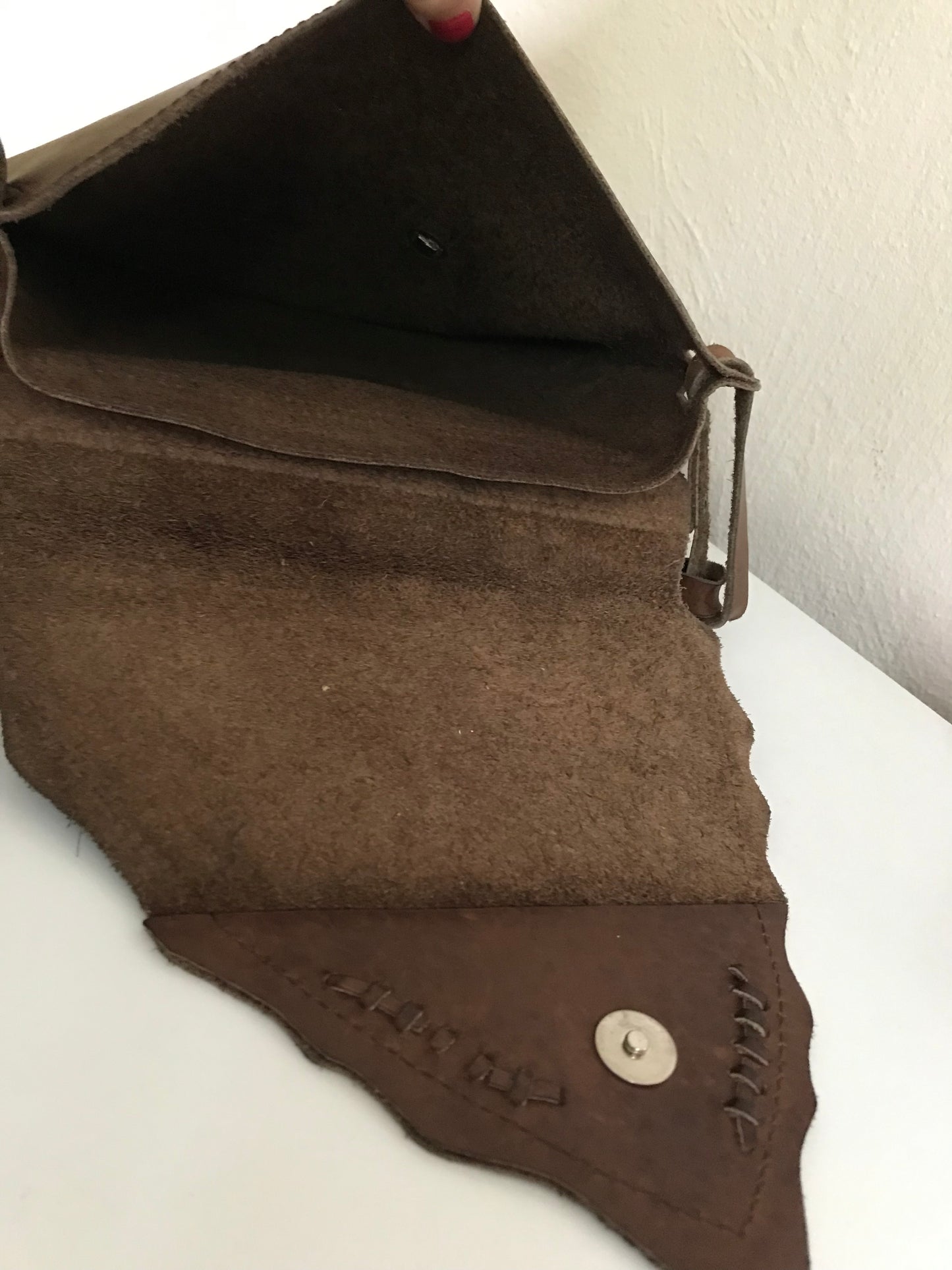 Vintage leather totebag