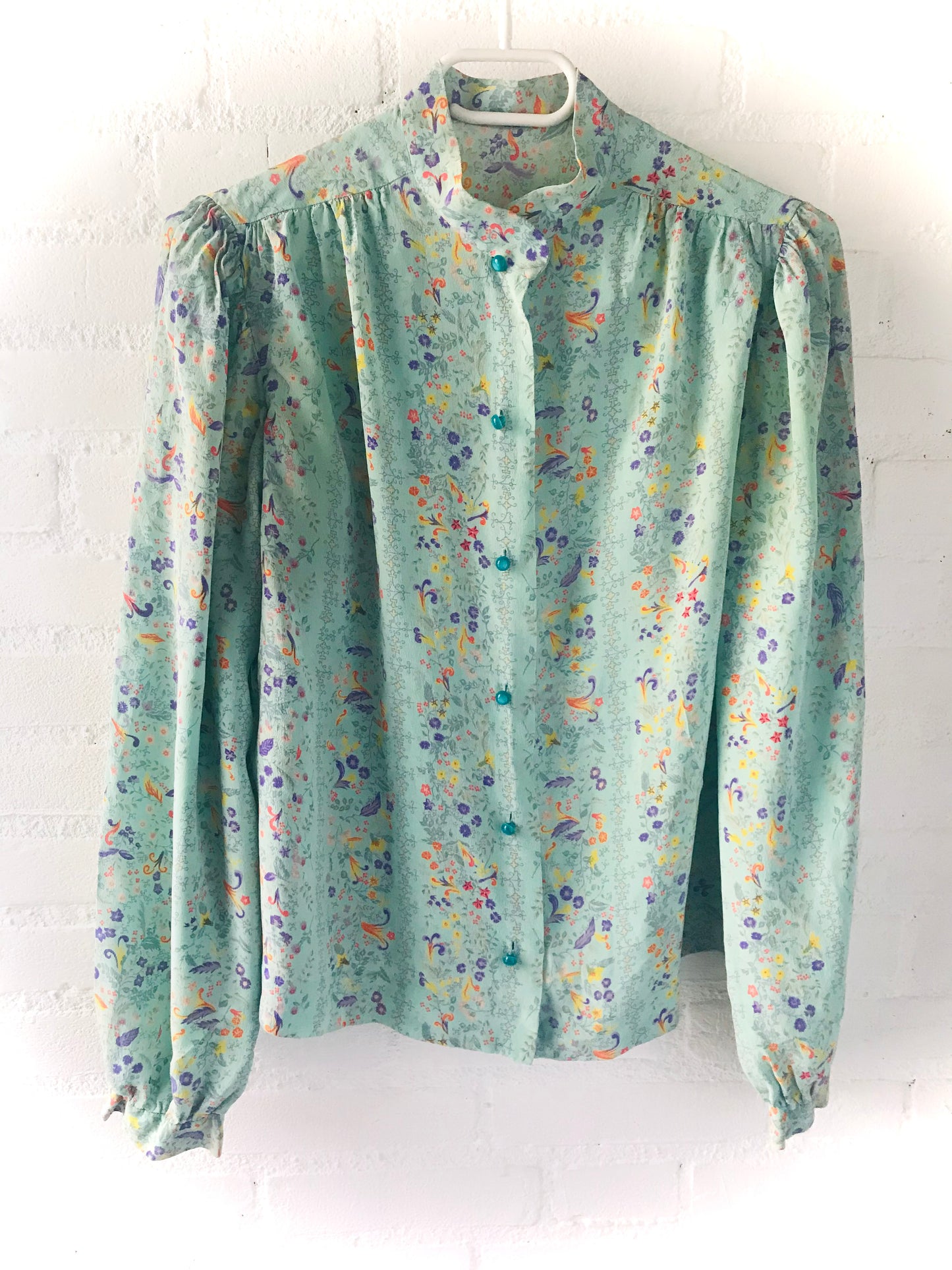 High neck vintage blouse