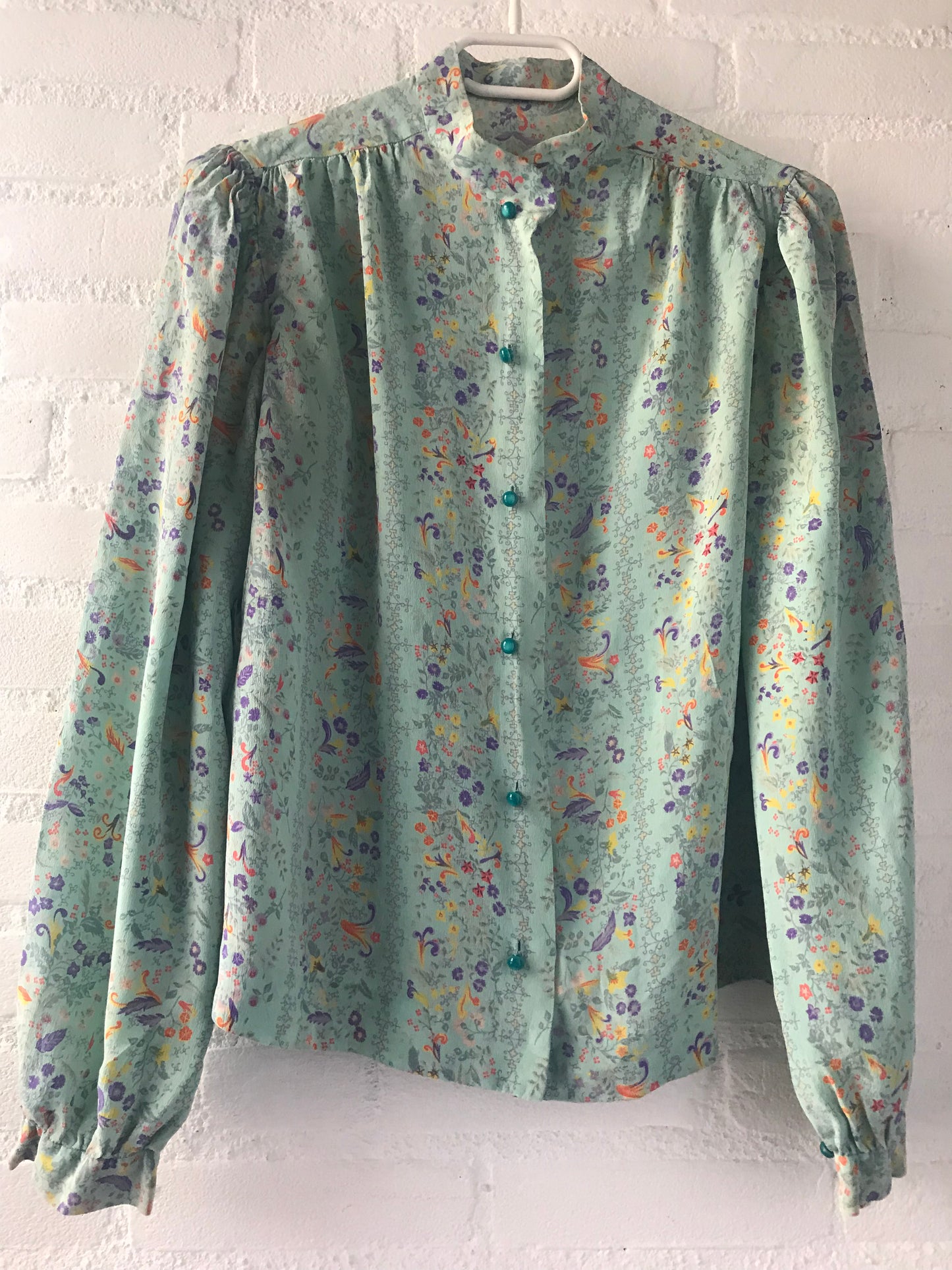 High neck vintage blouse