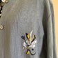 Cardigan with embroidered motifs