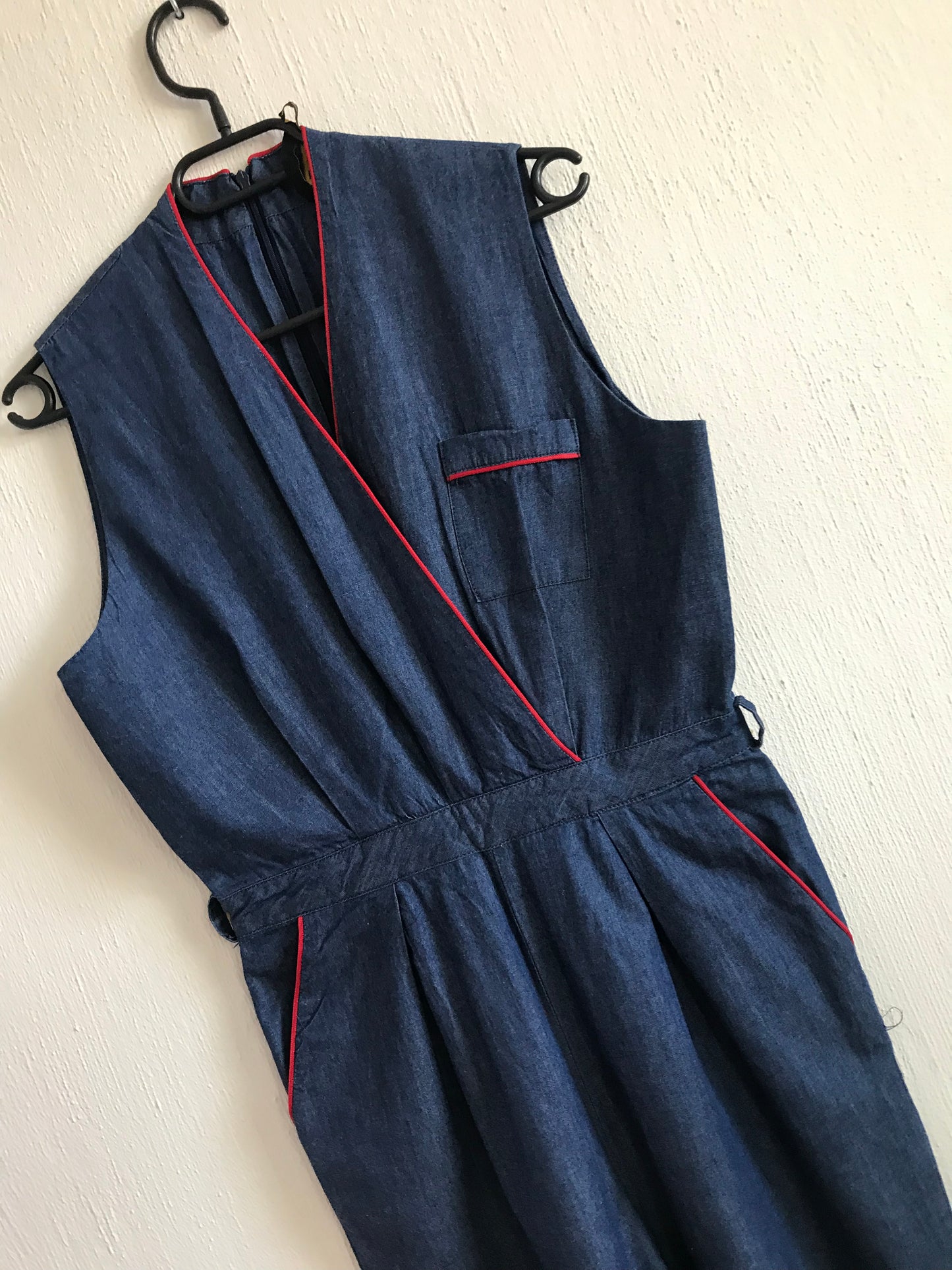 Summer denim jumpsuit