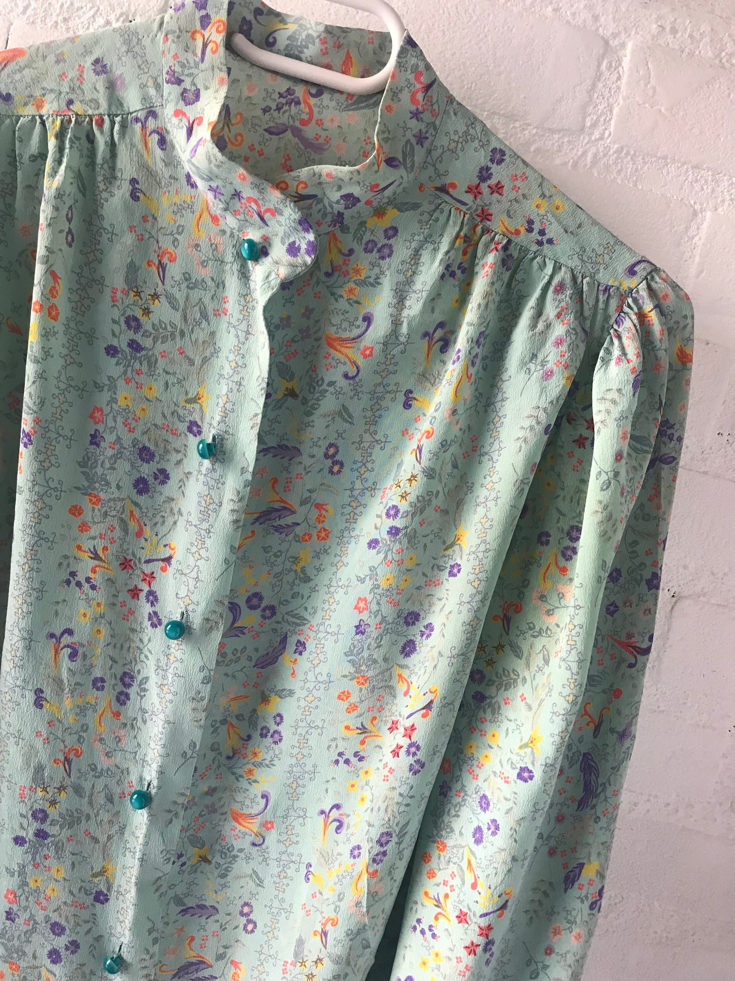 High neck vintage blouse