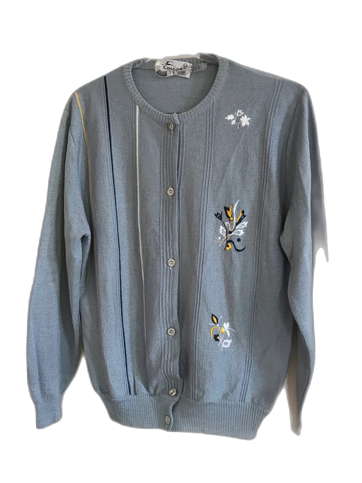 Cardigan with embroidered motifs